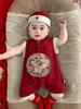 Мальчишеский китайский праздничный ромпер: Летний костюм для ползания гарем для банкета в честь первого дня рождения (Стиль 5303).