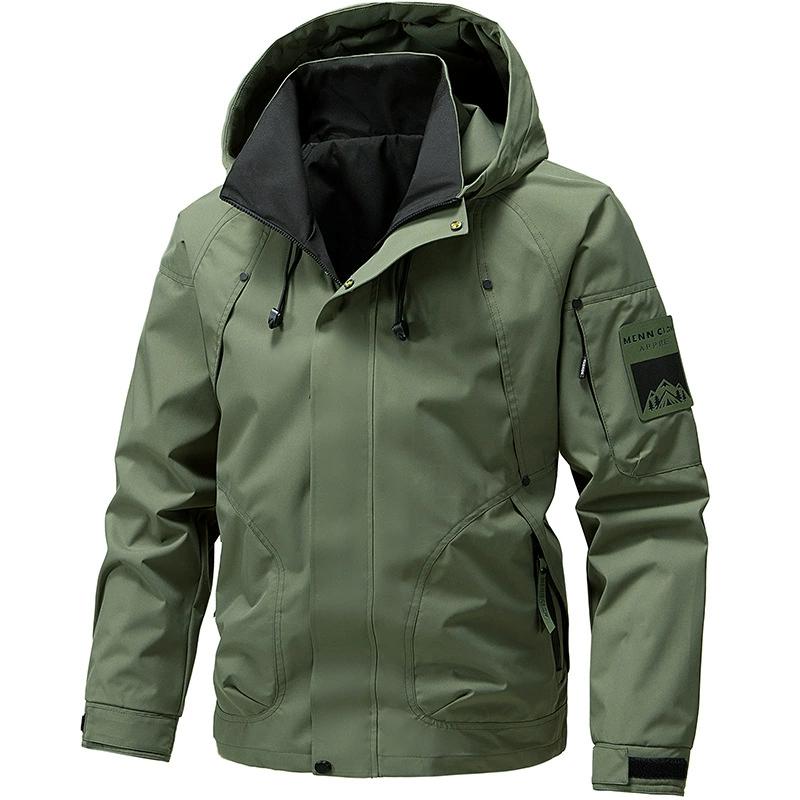 Spring Assault Jacket for Men, Outdoor Workwear, Hooded Jacket for Men