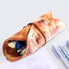 Rolled Pen Case Bag Funny Creative Portable Pencil Wrap Storage Pouch for Paint Brushes