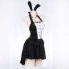 Сексуальный смокинг Аниме Маг Девушка-кролик Косплей Костюм Женский Платье с хвостами Клубный костюм кролика Одежда для выступлений на Хэллоуин