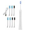 Electric Toothbrush with 5 Brush Heads 6 Cleaning Modes Smart Timers IPX7 Waterproof USB Rechargeable Travel Men Women Adults Toothbrush