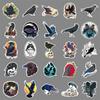 50 Crow Doodle Personality Magic Witch Creative Decoration Mobile Case Suitcase Stickers Waterproof