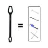Household Double Head Torx Wrench for 8-22mm Multifunctional Bolts Screws Self-tightening Spanner Car Motorcycle Machine