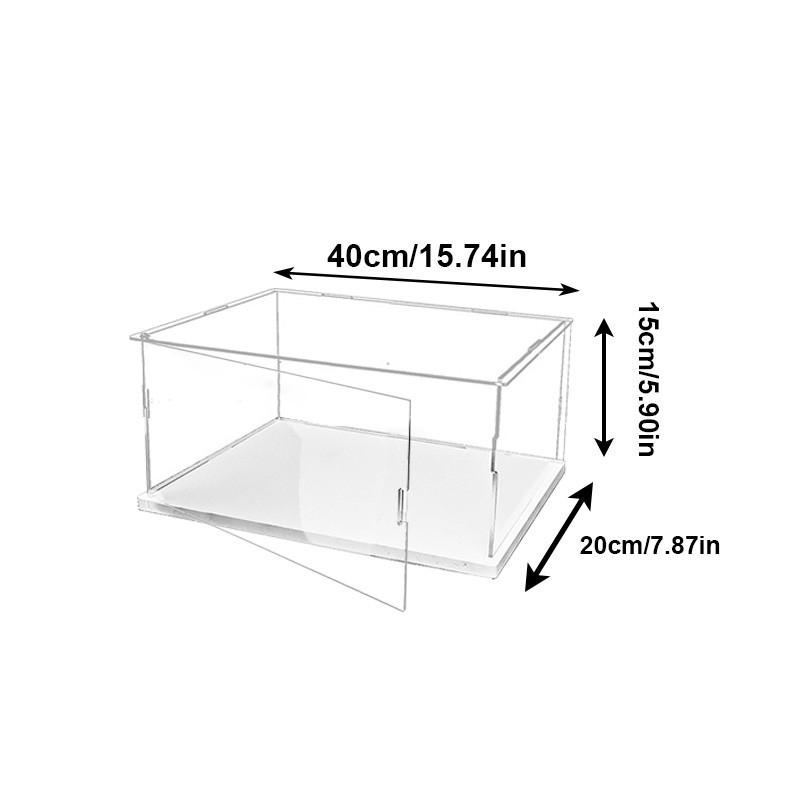 Acrylic Display Case with Door Collectibles Assemble Showcase Display Action Figures Toys Storage Organizing Desktop Storage Home Storage