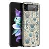 Синяя рыба Океана Жесткий ПК Чехол для Телефона Для Samsung Galaxy Z Flip 7 6 5 4 Черная Крышка Для Galaxy Z Flip 3 Складной Корпус Fundas Capas