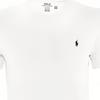 Polo Ralph Lauren Ss22 однотонная футболка с вышитым логотипом и круглым вырезом с коротким рукавом для мужчин, белые 714844756-004