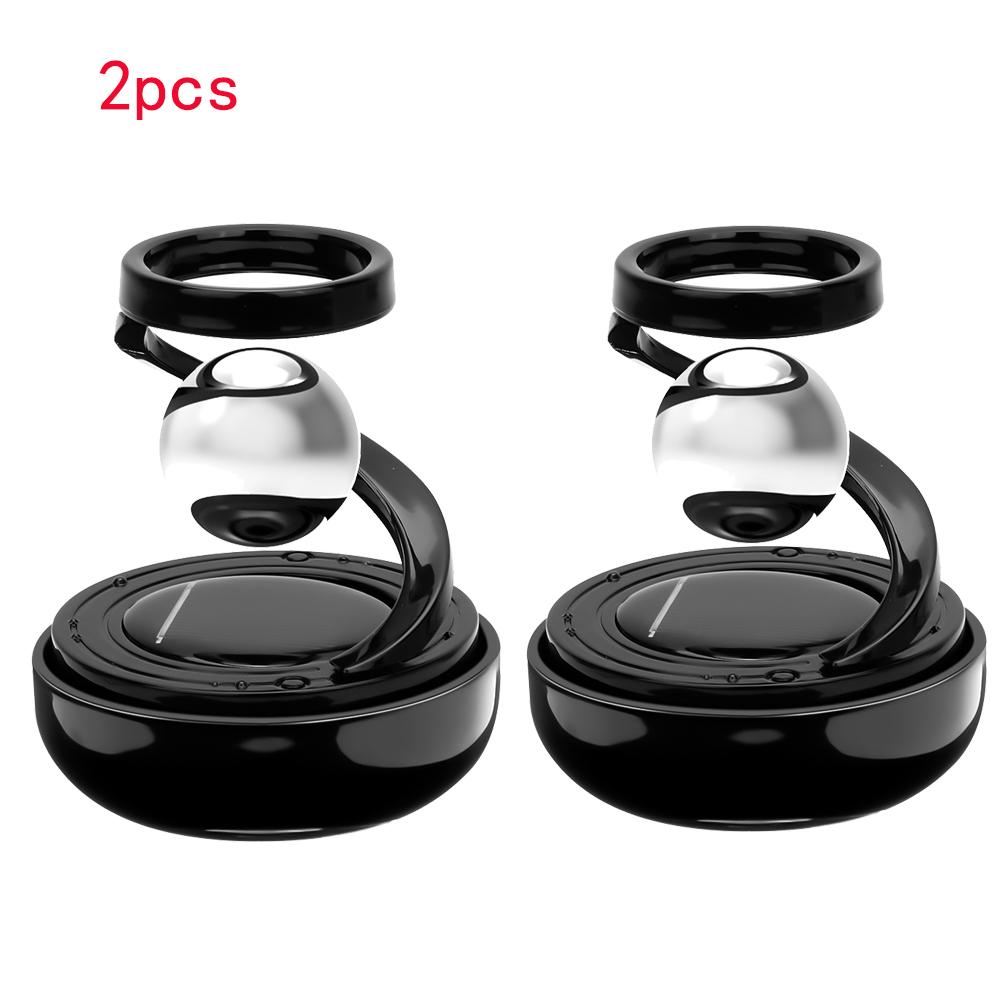 2pcsSolar Car Air Freshener Interstellar Levitation Rotating Auto Flavoring Car Perfume Deodorant Diffuser Interiors Accessories