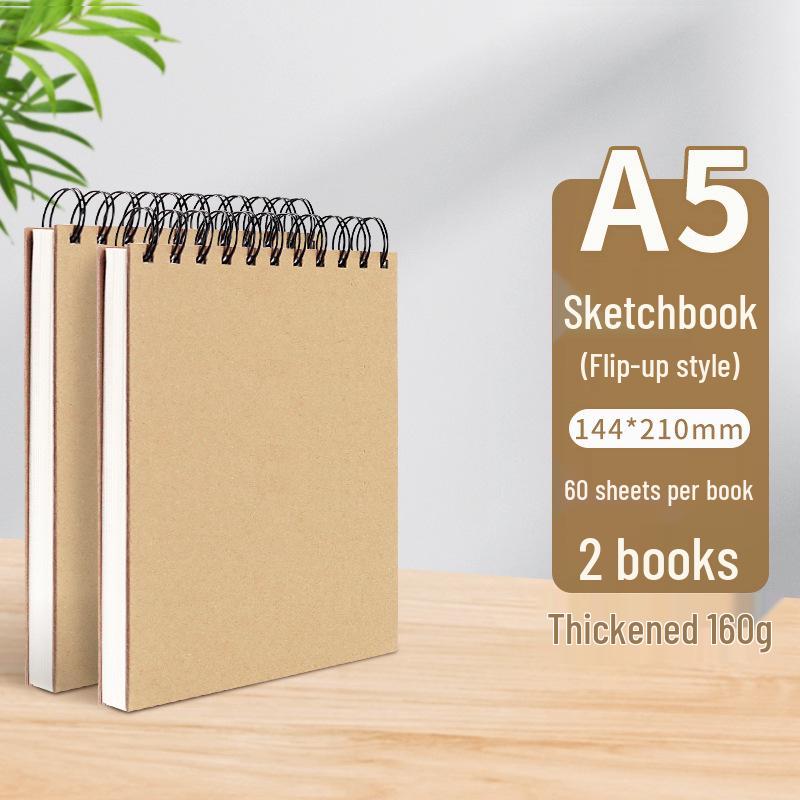 A4 Hardcover Spiral Sketchbook for Art Students & Children, A3/A4/8K Drawing Pad