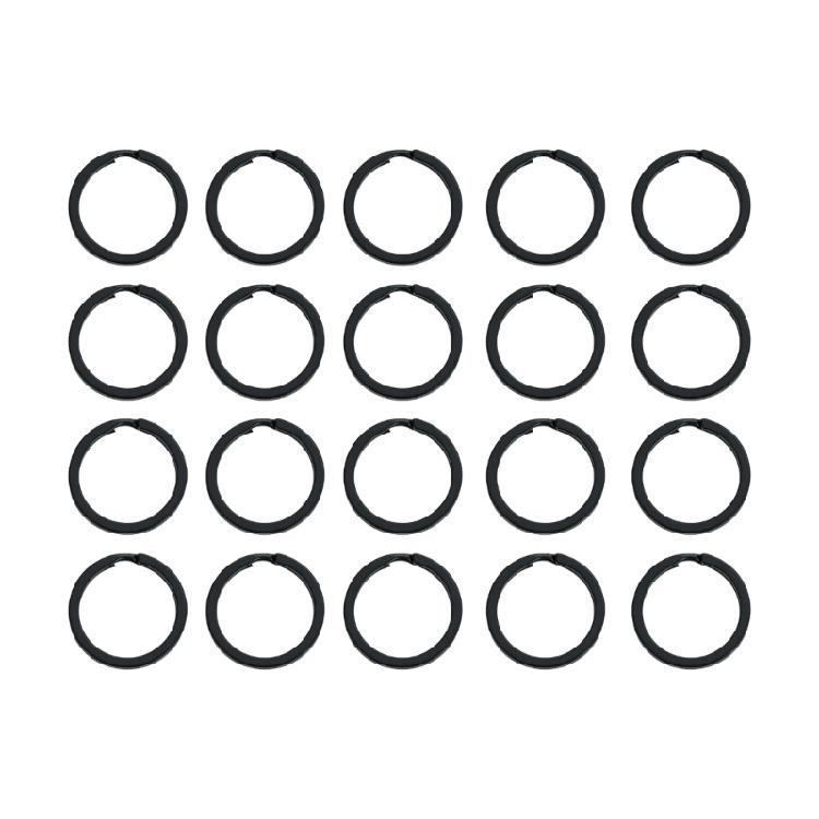 20 шт. Металлические плоские брелоки Запасные разъемные кольца для ключей Портативные брелоки для улицы Пряжка для брелока Легко открывающиеся разъемные кольца для ключей