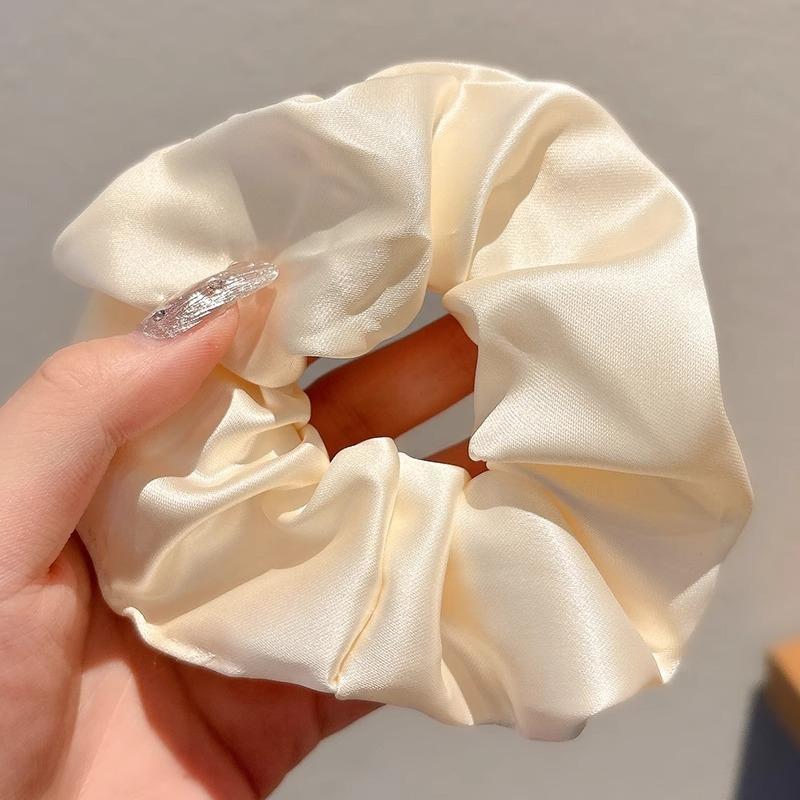 Headband Elegant Elastic Ponytail Scrunches For Women Girls Sweet Hair Accessories Soft Solid Color Hair Bands Gifts