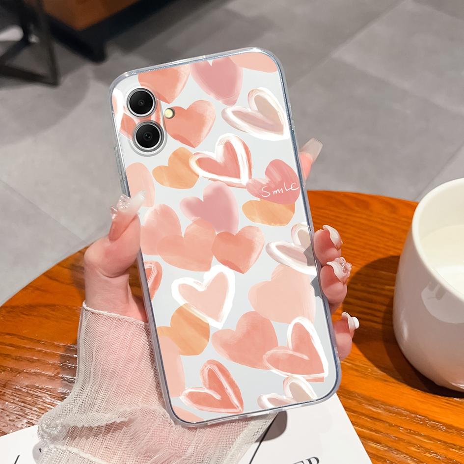 Чехлы для телефонов Samsung A35 A05S S23 FE A55 A34 Xcover 7 S24 Plus A15 «Милый астронавт» для девочек, мягкий силиконовый прозрачный популярный чехол-бампер для Galaxy