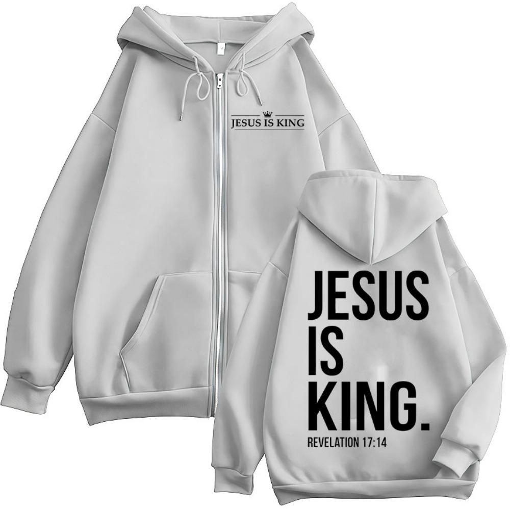 Zipper Hoodie Men's and Women's Clothing Fashion Harajuku Zipper Sweatshirt Wool Casual Pullover