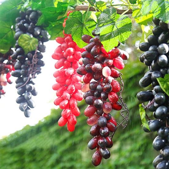 Искусственный виноград, реалистичное широкое применение, мягкая имитация растения, искусственные фрукты, опора для домашнего декора
