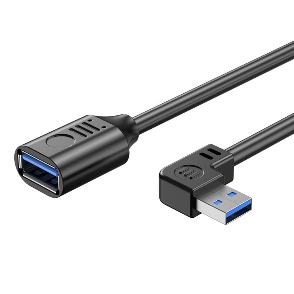 Удлинительный кабель USB 3.0, высокоскоростной USB-удлинитель, 90 градусов, между мужчинами и женщинами, передача данных 5 Гбит/с для удлинителя мыши