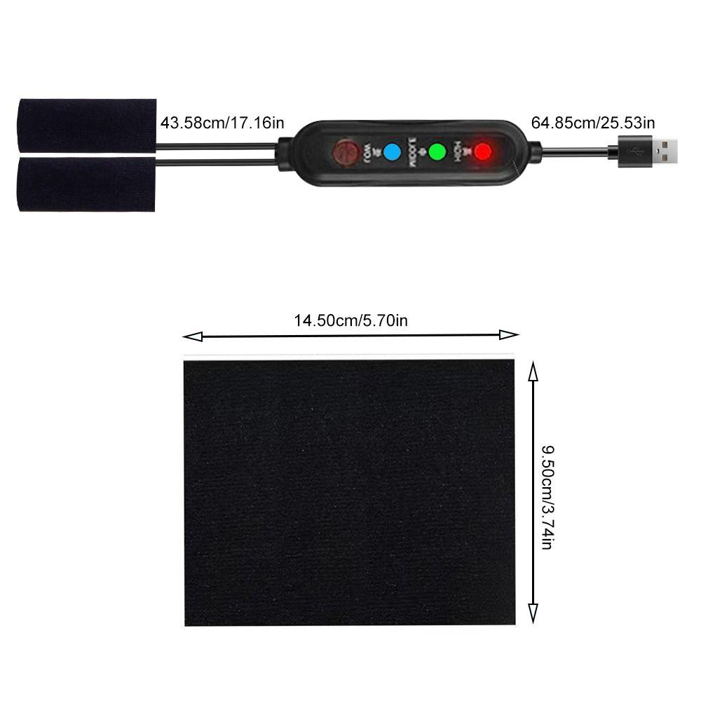 1Pcs 5V 2A USB Electric Handle Cover Fast Heating Heated Handgrips Motorcycle Accessories