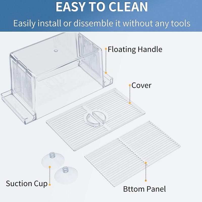 Аквариумный нерестовик акриловый инкубатор нерестовик разделитель для аквариума нерестовый бокс подвесной аквариум нерестовый изолятор