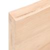 Półka, 80X50X(2-6) Cm, Surowe Lite Drewno Dębowe