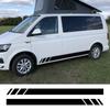 2 шт., боковые наклейки на дверь автомобиля для Volkswagen VW Transporter T4 T5 T6 Caravelle Multivan Camper Van, виниловые наклейки, аксессуары