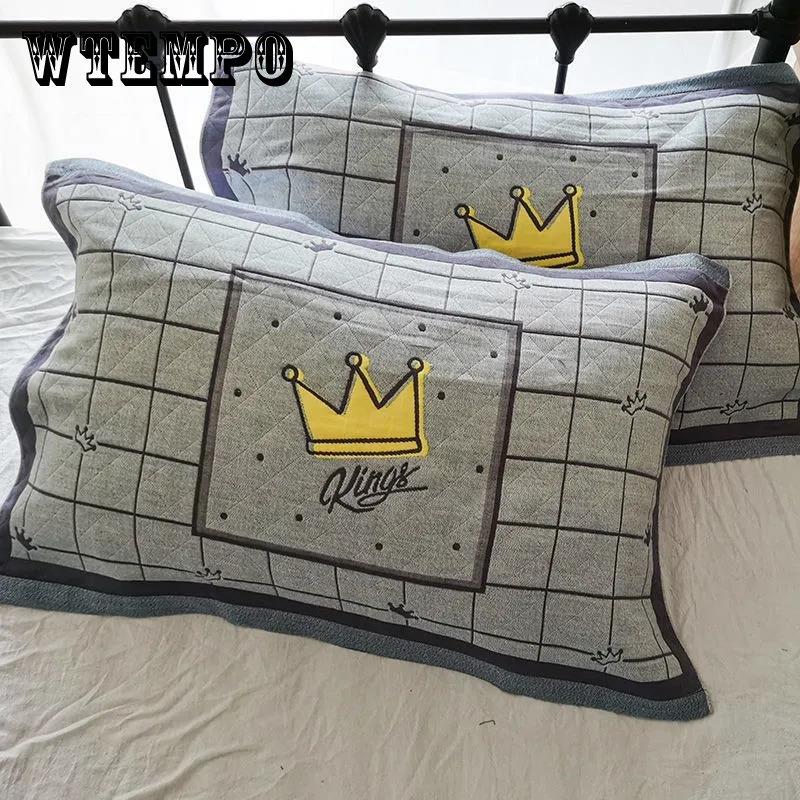 Pure Cotton Pillowcases for Couples Thickened High-end Pillowcases