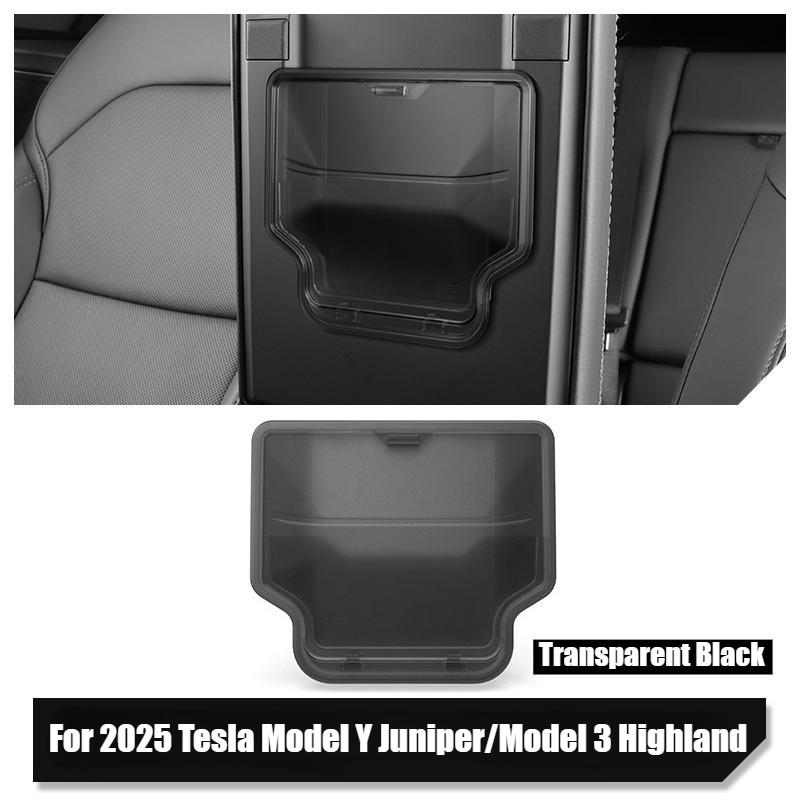 For Tesla Model Y Juniper/Launch 2025 Car Armrest Box Hidden Storage Box Model 3 Highland 2024-2025 Center Console Storage Case