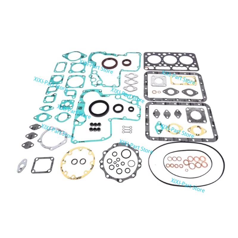 D750  Main Bearing & Connecting Rod Bearing Full Gasket Kit Set For Kubota Engine Piston Ring Head Gasket Overhaul Rebuild Kit