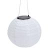 Waterproof LED Solar Cloth Chinese Lantern Outdoor Wedding Party Garden Hanging Hook Lamp