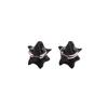 lowool Black struggle earrings