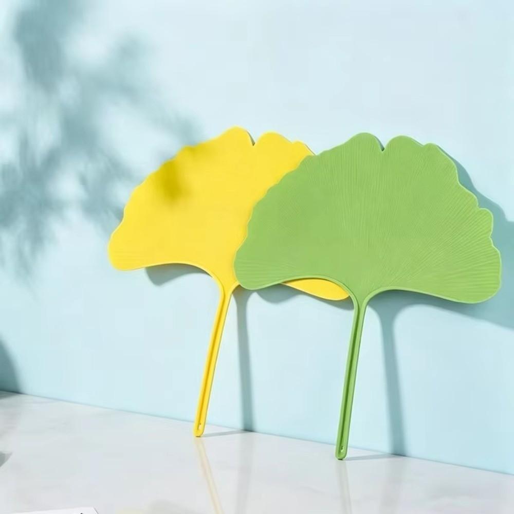Durable Ginkgo Biloba Fan Artificial Summer Cooling Fan Portable Apricot Fan Summer