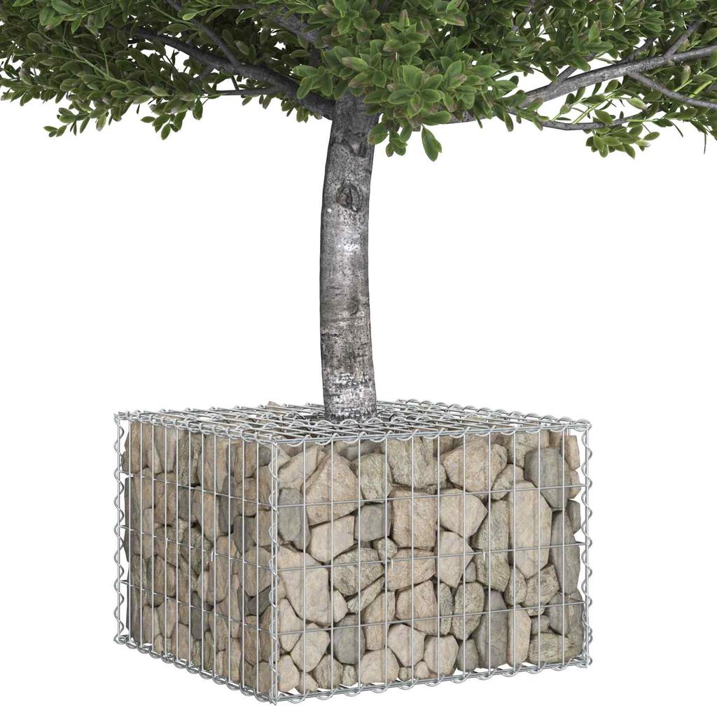 Gabion Raised Bed Silver