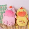 Persimmon Capybara Plush Crossbody Bag Phone Pouch Cartoon Plush Shoulder Bag  Stationery