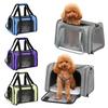 Мягкая складная переноска для кошек и собак, сумка-переноска для животных с сетчатыми вставками и плечевым ремнем