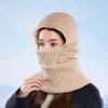 Winter Warm Hat Women's Outdoor Cold-Proof Neck Mask One-Piece Hat Cycling Ski Fleece Ear Protection Hat