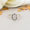 Rose Quartz 925 Sterling Silver Pink Gemstone Handmade Jewelry Ring For Women
