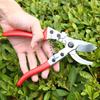 Pruning Shear Elastic Spring Sharp Blade Curved Edge Anti-slip Handle Safety Latch Ergonomic High Hardness Pruning Cutter Garden Tool