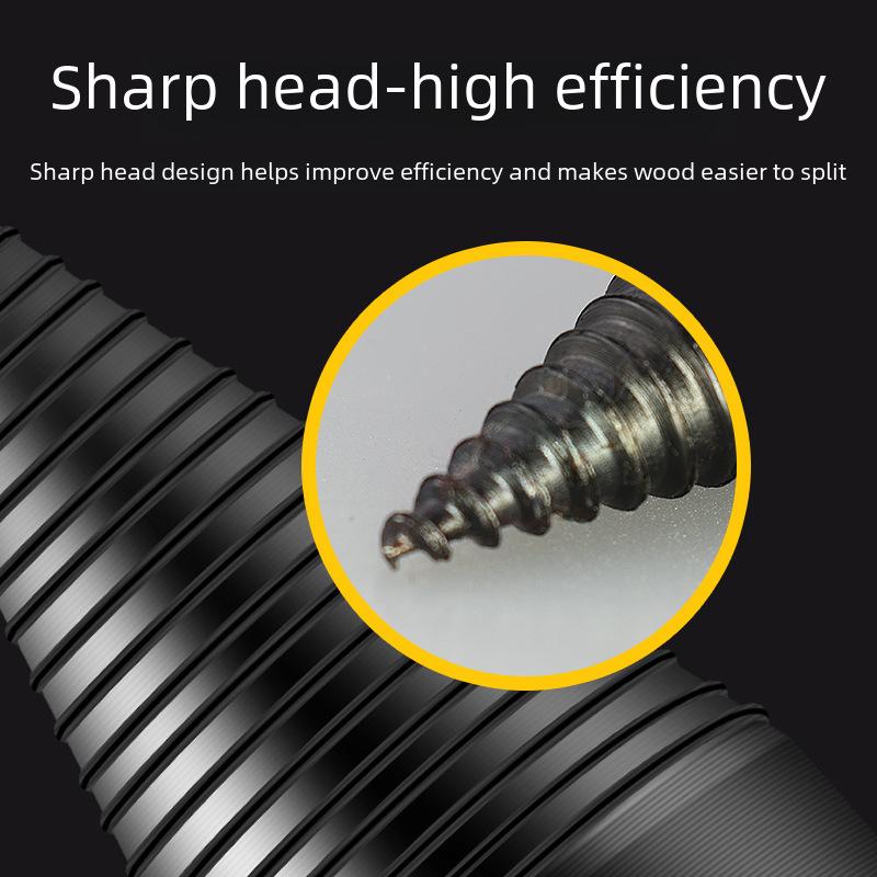 Электрическая дрель, конусная головка для колки дров - бытовой ударный молоток-колун