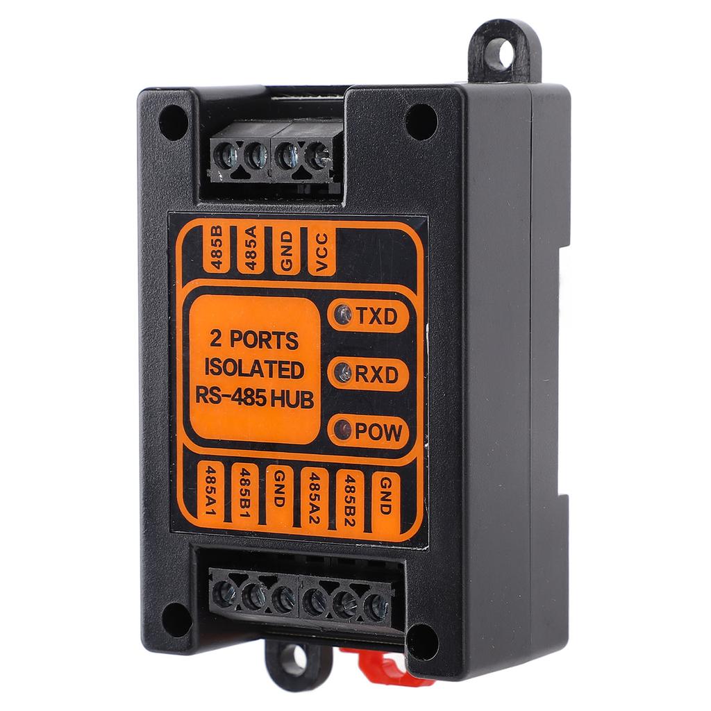 2 Ports Isolated Hub Serial Converter Automatic Isolated Hub 1 in 2 Out Industrial Isolated Hub for Outdoor Engineering Applications