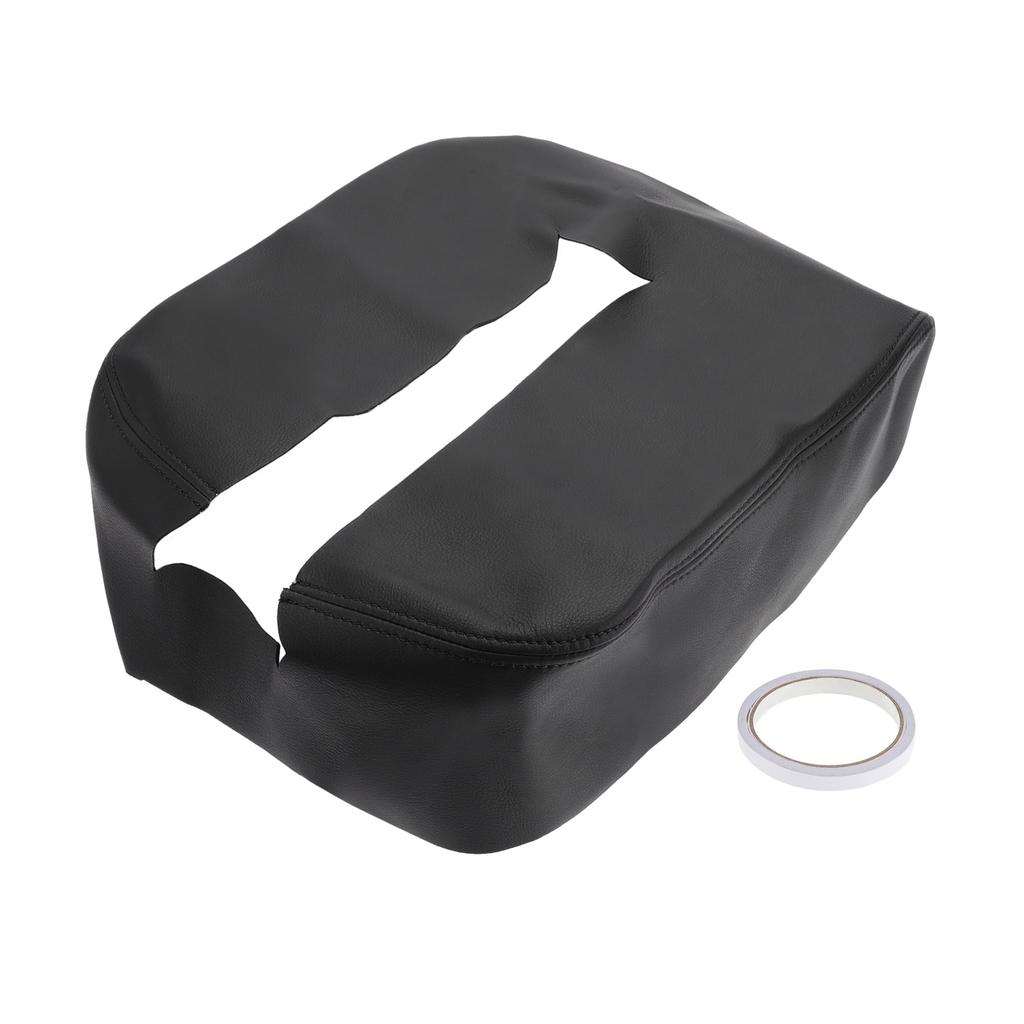 REPAIROCK Chevy Silverado 1500 2007-2014 Tahoe Middle Console Pad Armrest Protector Microfiber Leather Black