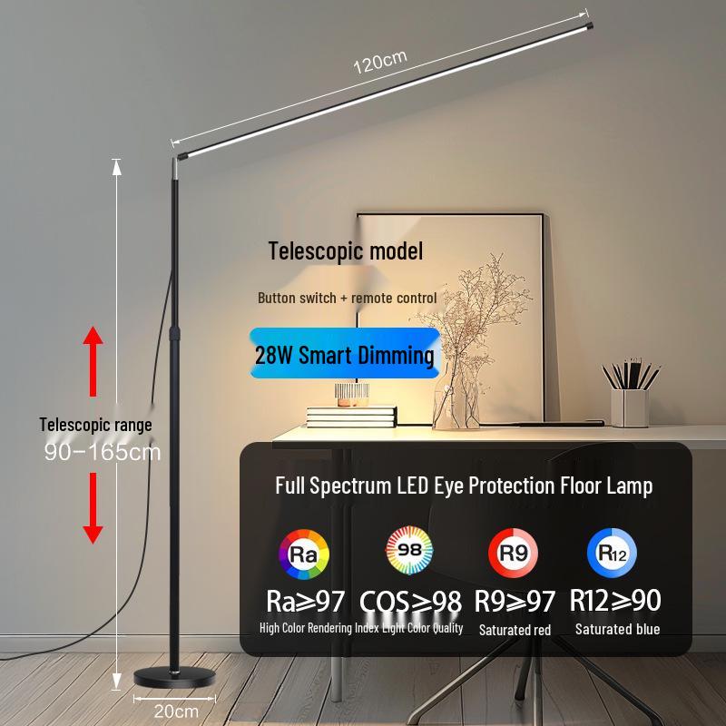 Super Bright T98 LED Floor Lamp for Living Room, Bedroom, or Study - Eye Protection and Ambient Lighting.