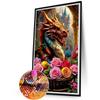 5D DIY Full Round Drill Diamond Painting Dragon Kit Home Decor Art Craft 30x50cm