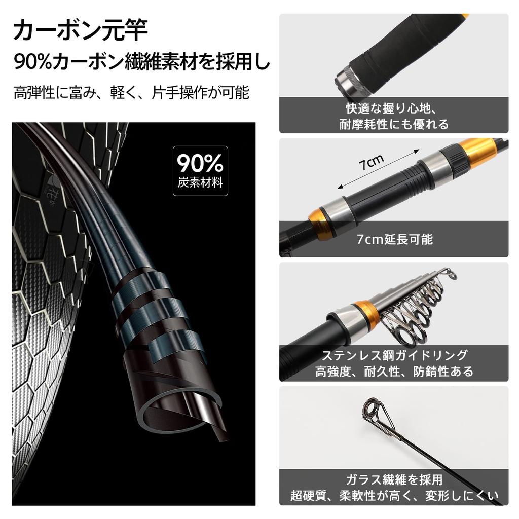 SANLIKE Удочка для рыбалки, кастинговое удилище, спиннинговая катушка, рыболовная леска, сумка для хранения, рыболовный карбон, рыболовный набор для начинающих, набор для рыбалки ...