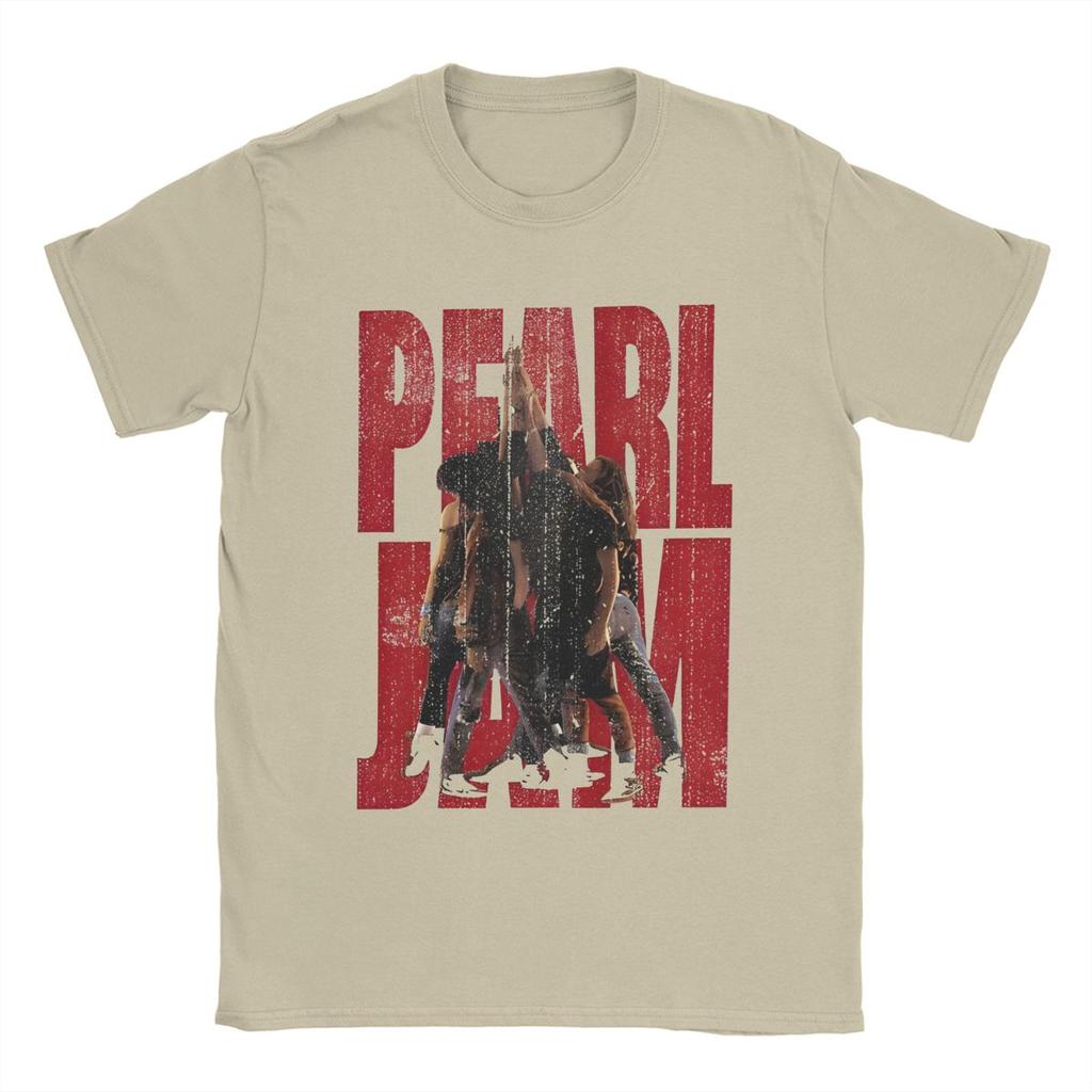 All Seasons Men Women's Best Album Tour Pearls Jam Shirt Accessories Pure Cotton T-shirt Clothes Vintage Tee Shirt