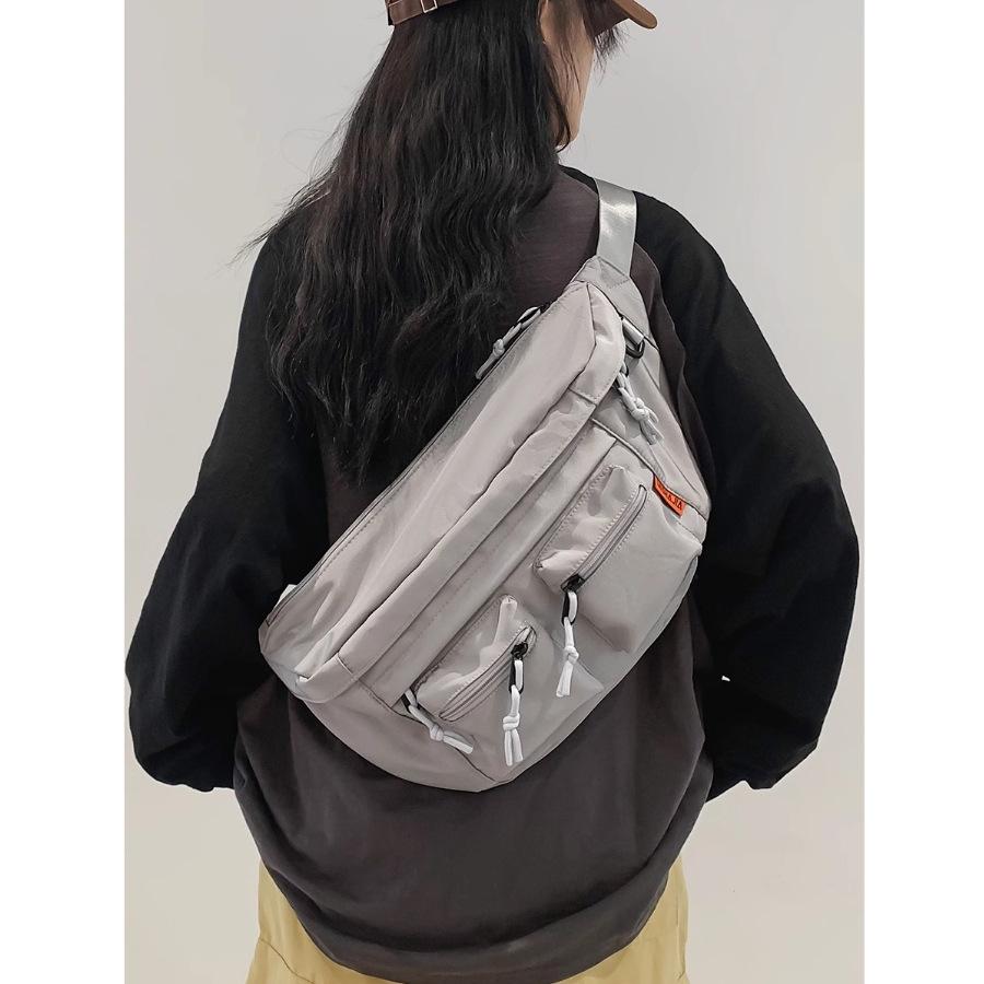 Customer Order 2025 New Autumn and Winter Functional Wind Couple Shoulder Backpack Men's Retro Fanny Pack Locomotive Cycling Bag Messenger Bag