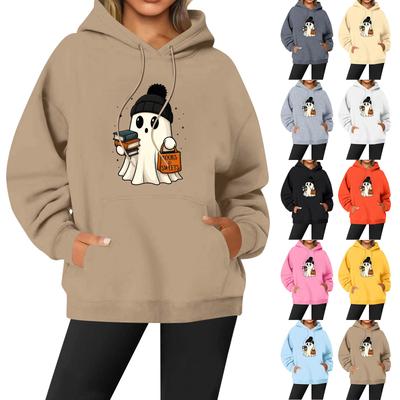 Женская повседневная модная однотонная толстовка с капюшоном и принтом регби с длинными рукавами