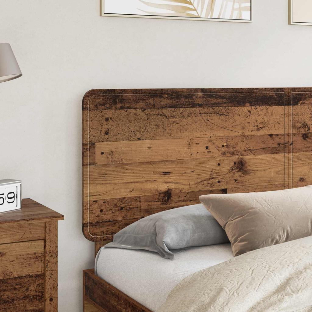 Headboard Made of Reclaimed Wood and Wood Based Material