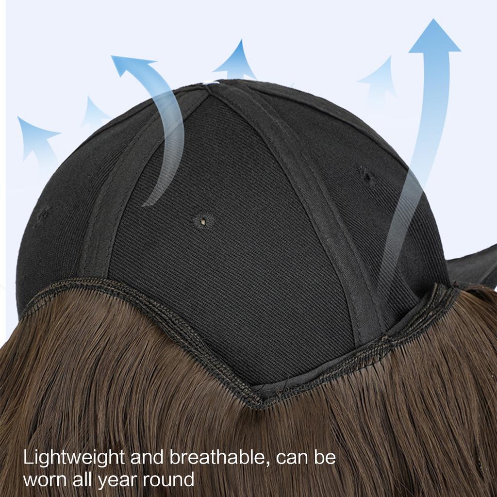 Женская короткая кудрявая шапка для волос Модная регулируемая бейсболка с париком Аксессуары для переодевания Модная шляпа-парик боб Головной убор