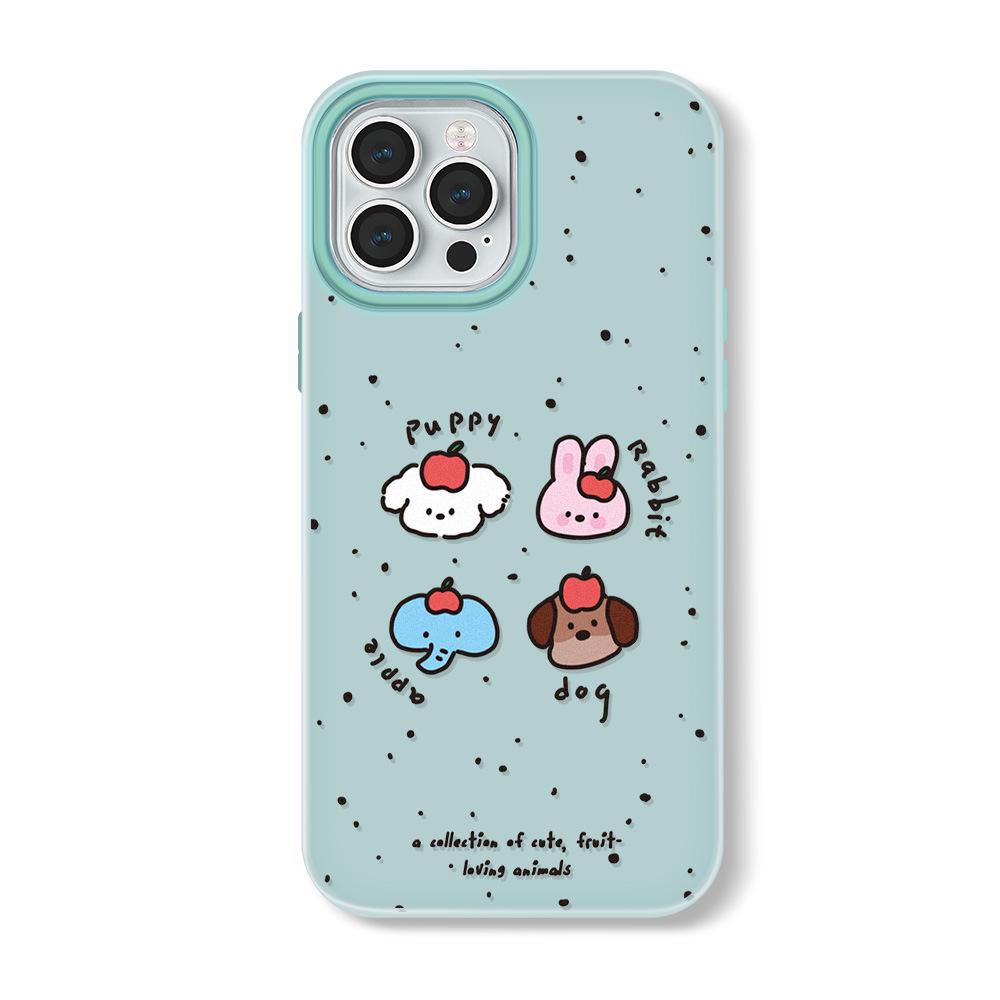 Zhitai Желейный Твердый Чехол с Мультяшным Рисунком для iPhone 11/12/14/15 Pro/16 Pro Max