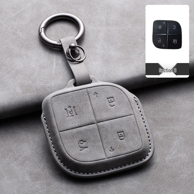 Межграничная крышка для ключа Lynk & Co 01/02: Защитный чехол и пряжка из ПУ