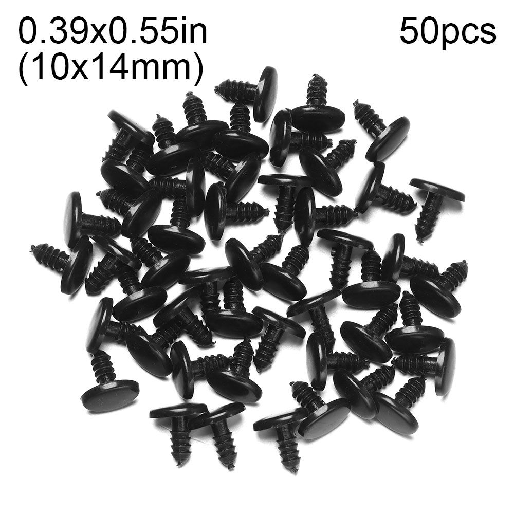 50/100pcs Crafts Plastic Oval Dog Noses Threaded Animals Eyes For DIY Dolls Toys Cute Bear Buttons Toy DIY Safety Doll Accessory