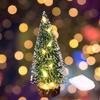 Led Mini Christmas Tree 15cm 20cm 25cm 30cm Warm Light Colorful Light Decorative Ornament For Home
