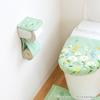 Держатель для туалетной бумаги OKA Fleur Blanc Зеленый цветочный Нордический Включает крышку, (Стираемый, Принт, Женственный, Дизайн, Хранение)